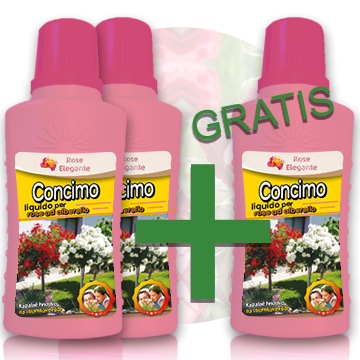Offerta 2 + 1 – Concime liquido per rosai ad alberello